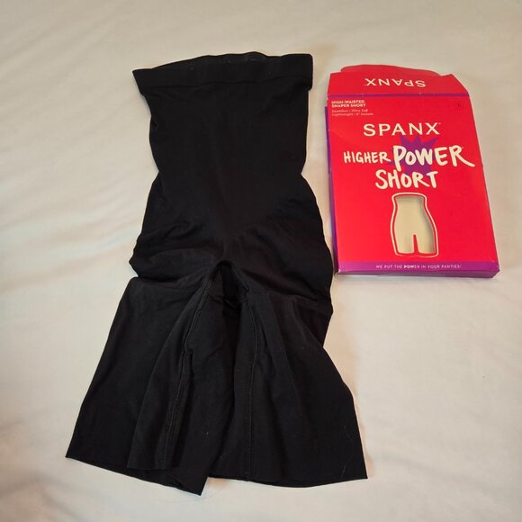 SPANX Women's Shapewear Tummy Control Shaper Short Sz: L Very Black - Picture 2 of 7